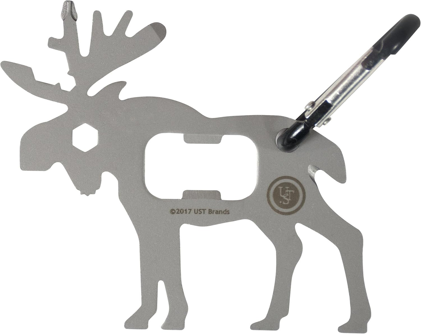 UST Tool-a-Long Multi-Tool Carabiners with Durable, Compact Stainless Steel Construction for Hiking, Kayaking, Camping, Travel and Outdoor Survival