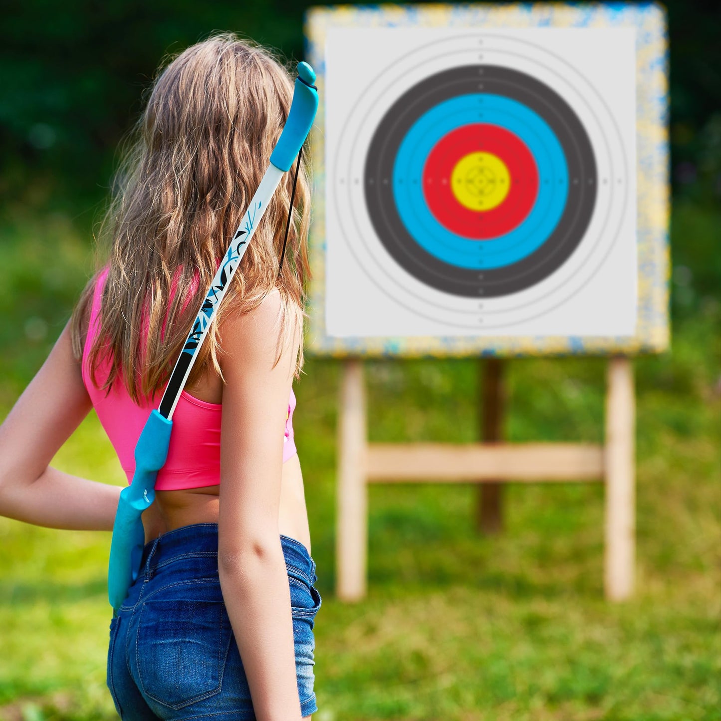 30 Pack Archery Target Paper - Standard 40x40CM 10-Ring, 18-Meter Indoor Archery Target Face with Arrow Puller & Pins, Archery Accessories for Bow Hunting & Shooting Precision Practice Yummuely