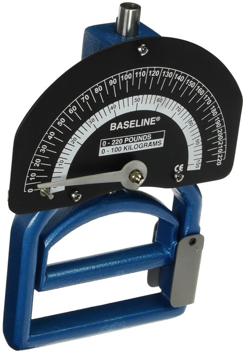 Baseline 12-0281 Smedley Spring Adjustable Handle Hand Dynamometer, 0 to 220 lbs. Force Range