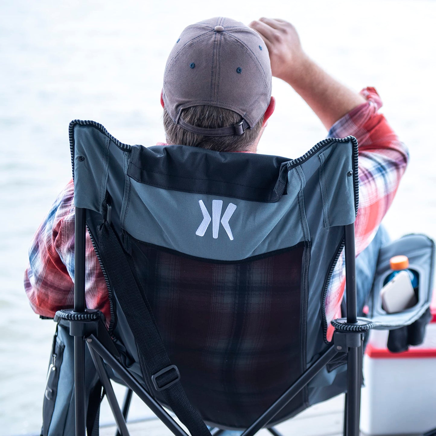 Kijaro Elite Sling Camping Chair - Perfect for Chilling at Outdoor Activities, Sports Games, & Family Events - Hallett Peak Gray…