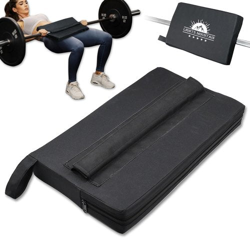 Lights Mountain Square Hip-Thrust Pad Protective Extra Thick Foam pad for Barbell Weightlifting Hip Thrusts and Glute Bridges Workouts Home Gym Equipment