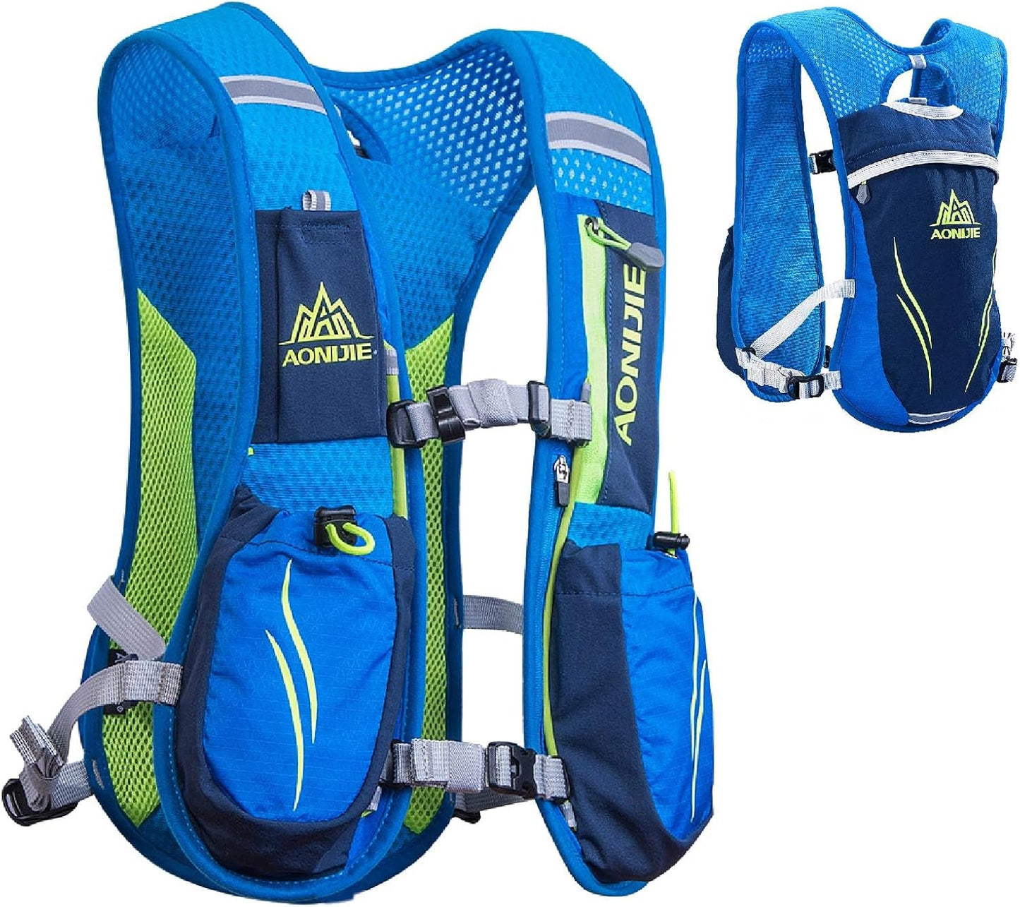 JEELAD Running Hydration Vest Trail Backpack for Women and Men Jogging Trail Race Marathon Cycling Hiking