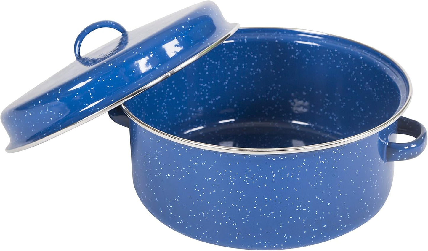 Stansport Enamel Cook Pot - Durable Camping Cookware for Outdoor Cooking