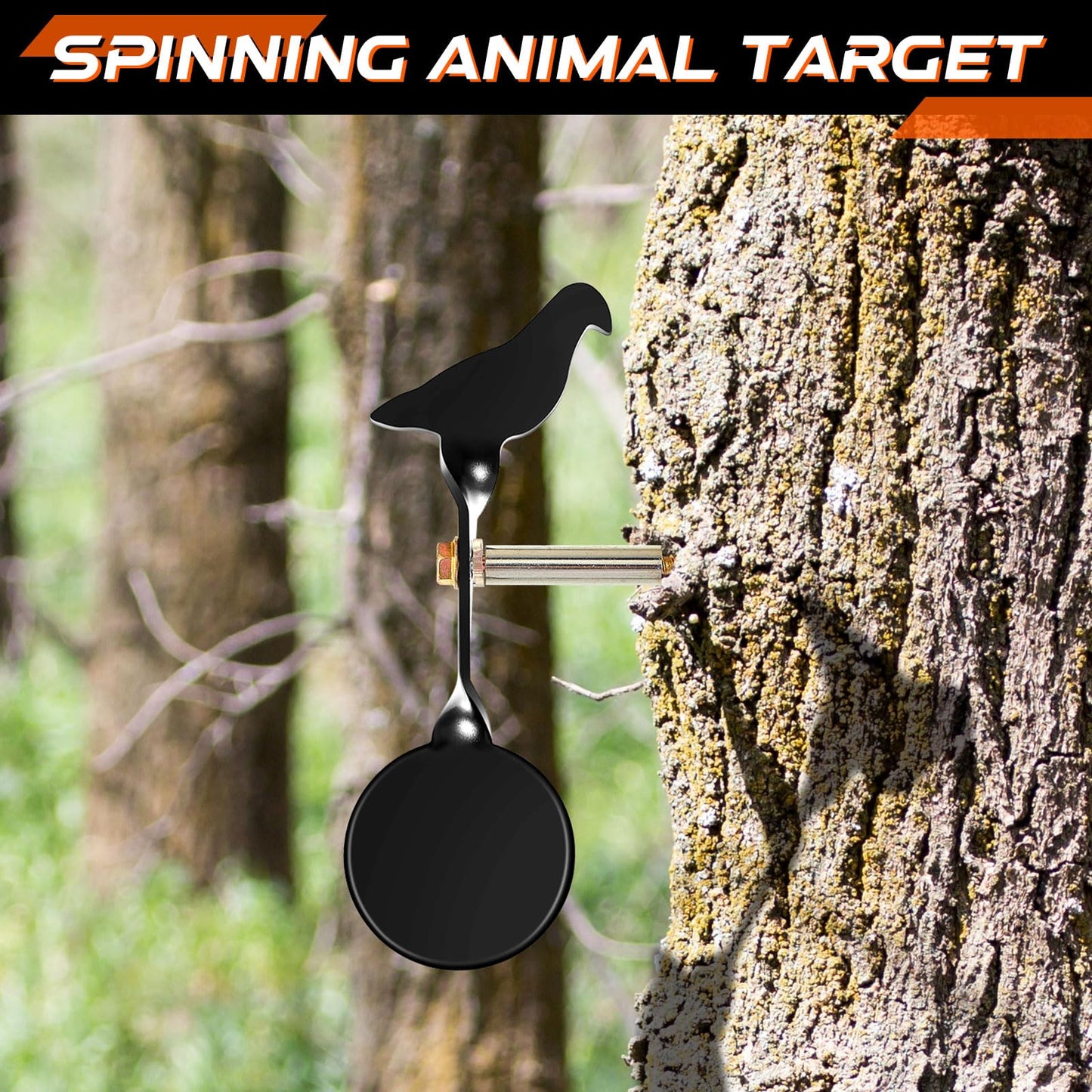 Leyndo 3 Pcs Metal Animal Targets Metal Squirrel Reset Target Outdoors Prairie Popper Pop-Up Steel Target, Bird Slingshot Target for Animal Training Target Rifle Pellet Accessories