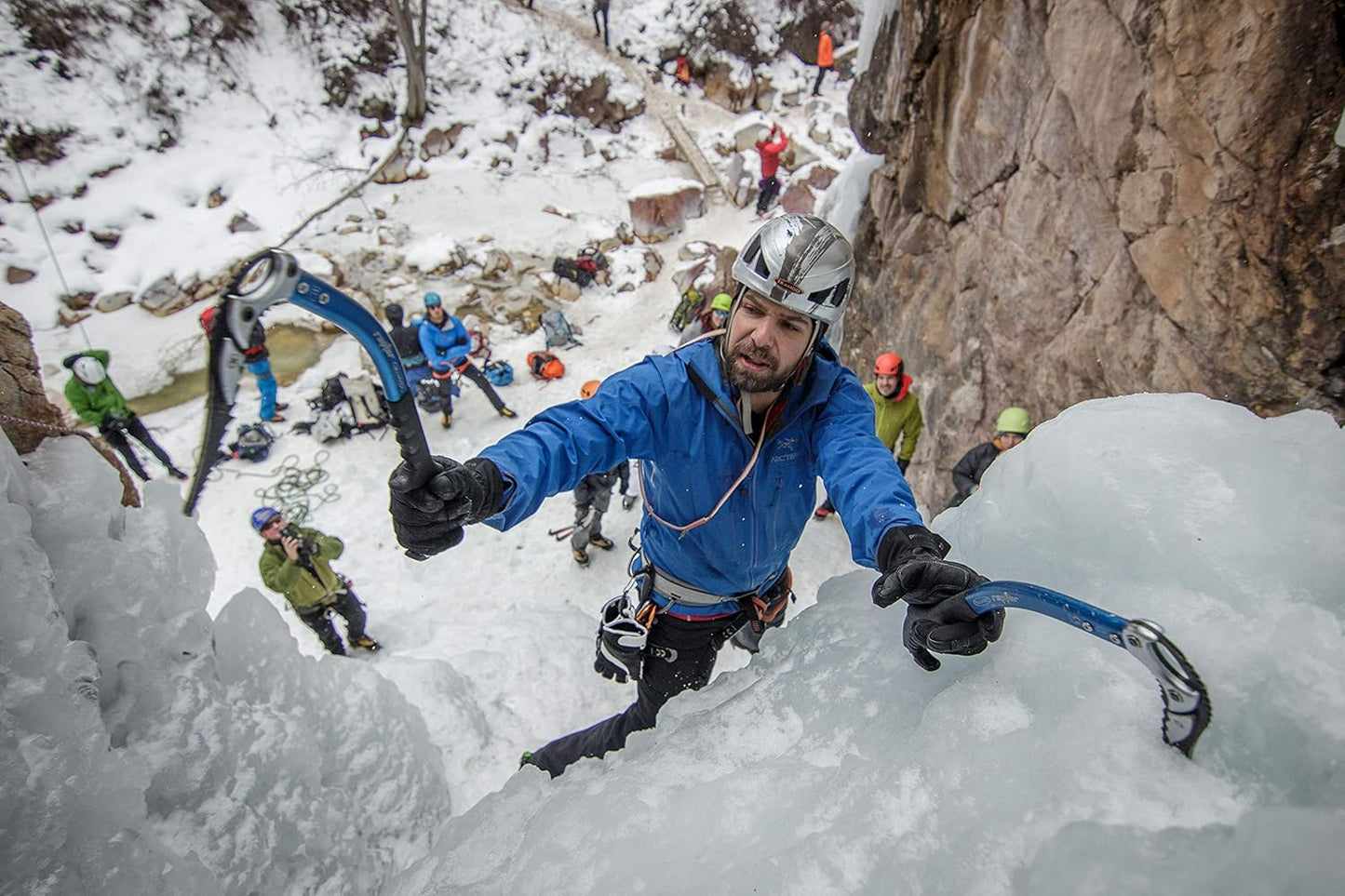 Trango Raptor Ice Tool - Lightweight Aluminum Ice Axe for Mountaineering, Balanced Geometry for Solid Sticks, Ergonomic Handle