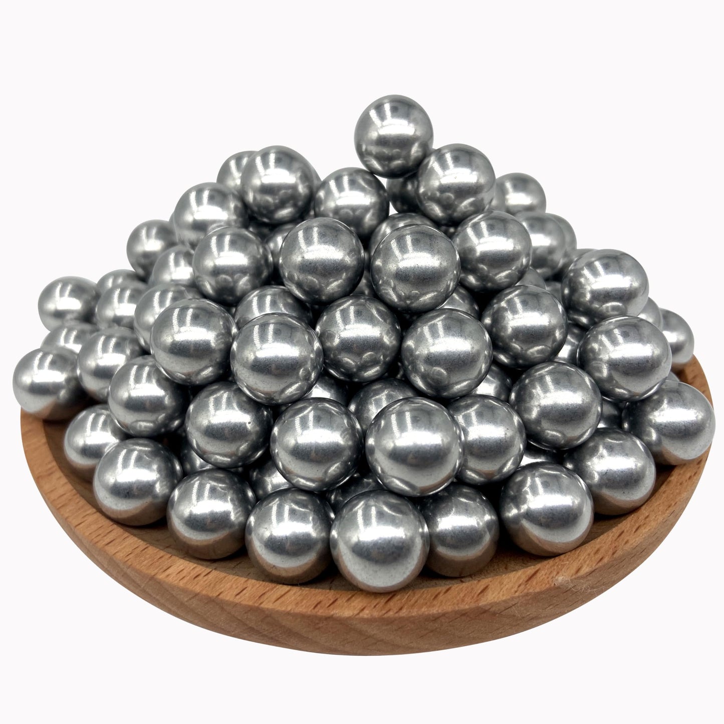 ALIEN PLAY 150 X 43 Cal Aluminum Balls for Self-Defense, Reusable Solid Hard .43 Caliber Ammo Fit for T4E Walther PPQ/ TPM1 and Glock17/G17 Gen 5(Silver Color)