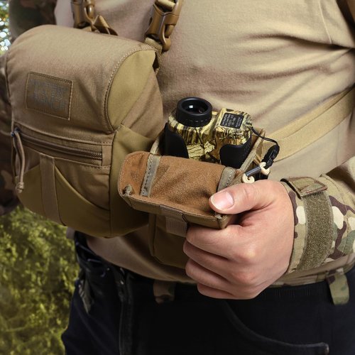 VOTAGOO GEAR Rangefinder Pouch with Protective Padding and Quick-Release Buckle, Molle Compatiblefor Binocular Packs, Tactical Hunting Bag Accessory (Green)