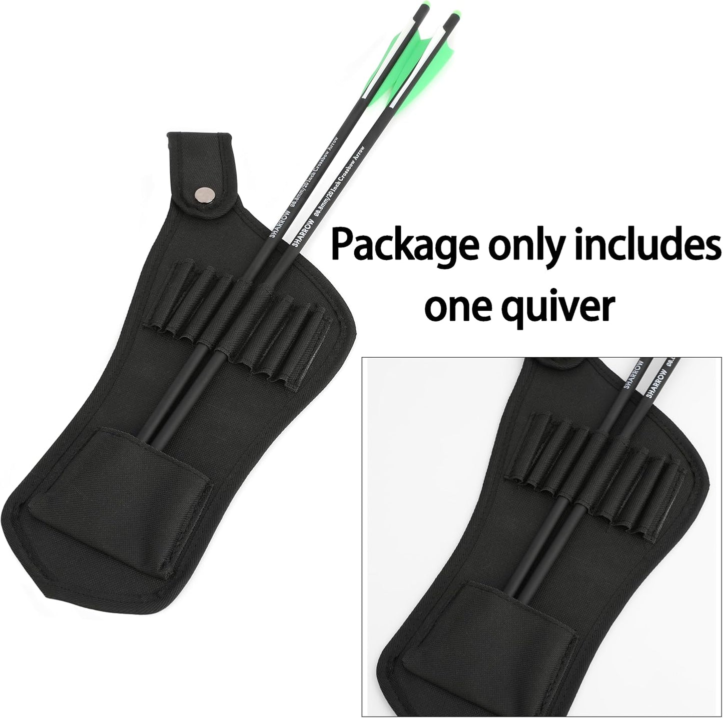 ZSHJGJR Archery Arrow Quiver Crossbow Arrow Quiver Hip Arrow Pocket Holder Waist