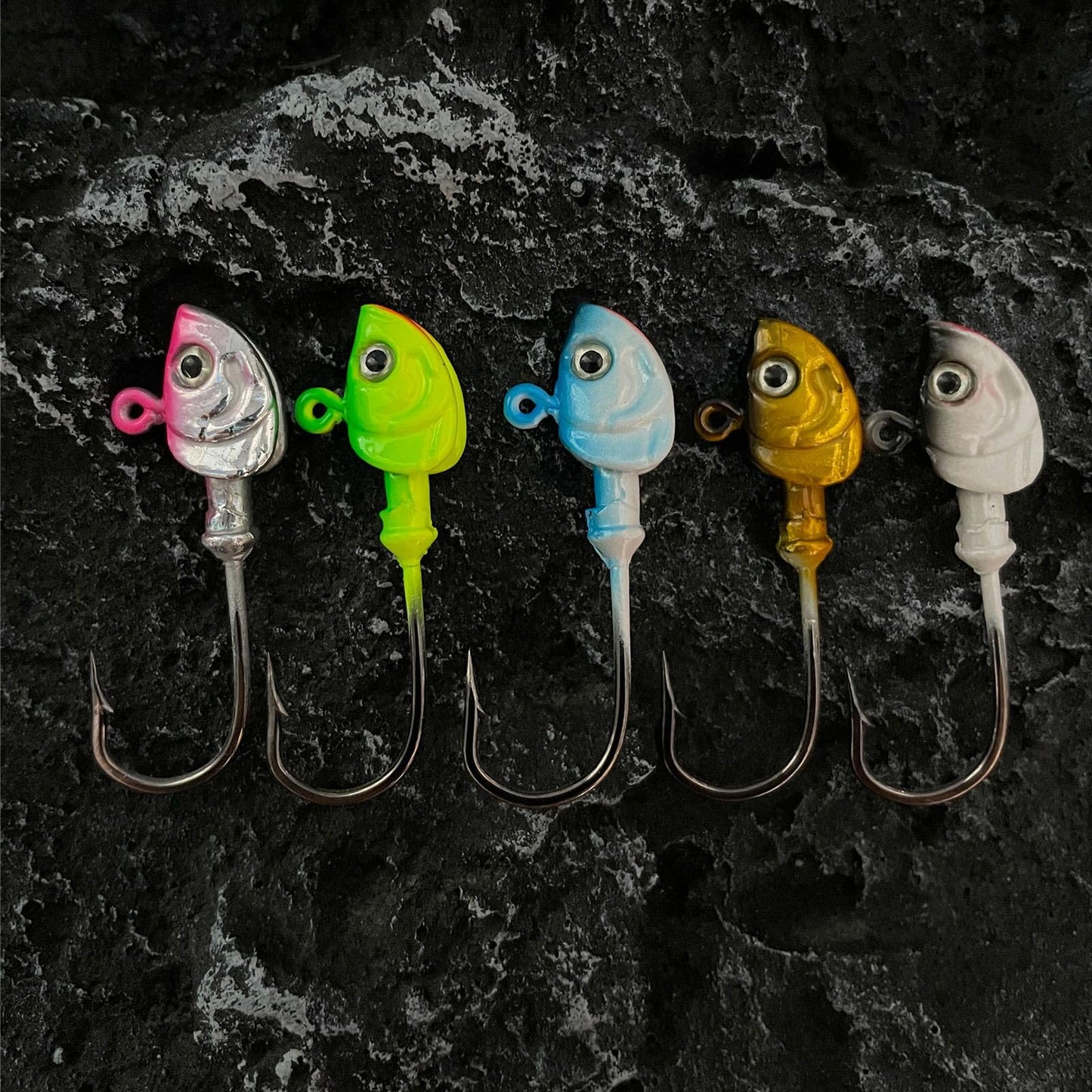 Bombite Swimbait Jig Heads,10packs Fishing Jig Heads Saltwater Hooks Swimbait Jig Head Minnow Fishing Jigs Heads for Bass Fishing 3/8 oz 1/2 oz 1.0oz