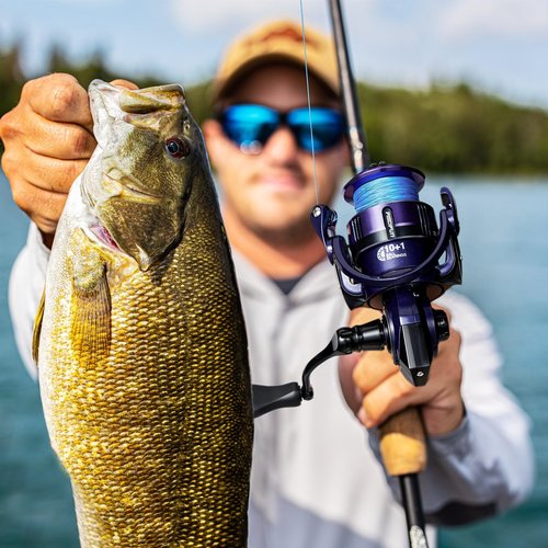 Piscifun AlumiX Spinning Reel, Aluminum Spinning Fishing Reel, 26LBs Max Drag, Light to 7.5oz, Carbon Rotor, 10+1 Shielded BB, 6.2:1 Gear Ratio, Smooth Powerful Spinning Reel - 2000
