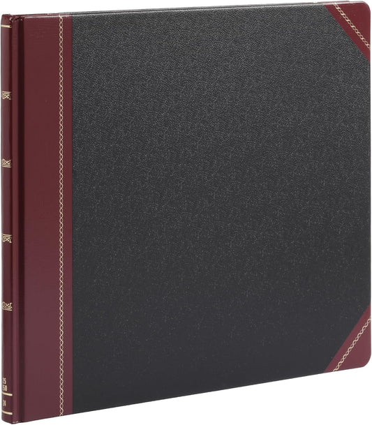 Boorum & Pease 25 Series Columnar Book, 24 Column, 150 Page, Black/Red (25-150-24)