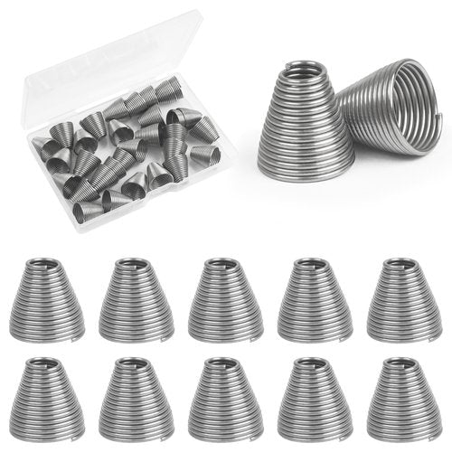 Ballyhoo Bait Spring 30pcs Stainless Steel Ballyhoo Rigging Springs for Saltwater Ballyhoo Bait Fishing and Trolling, Size S, L (S+L-30pcs)
