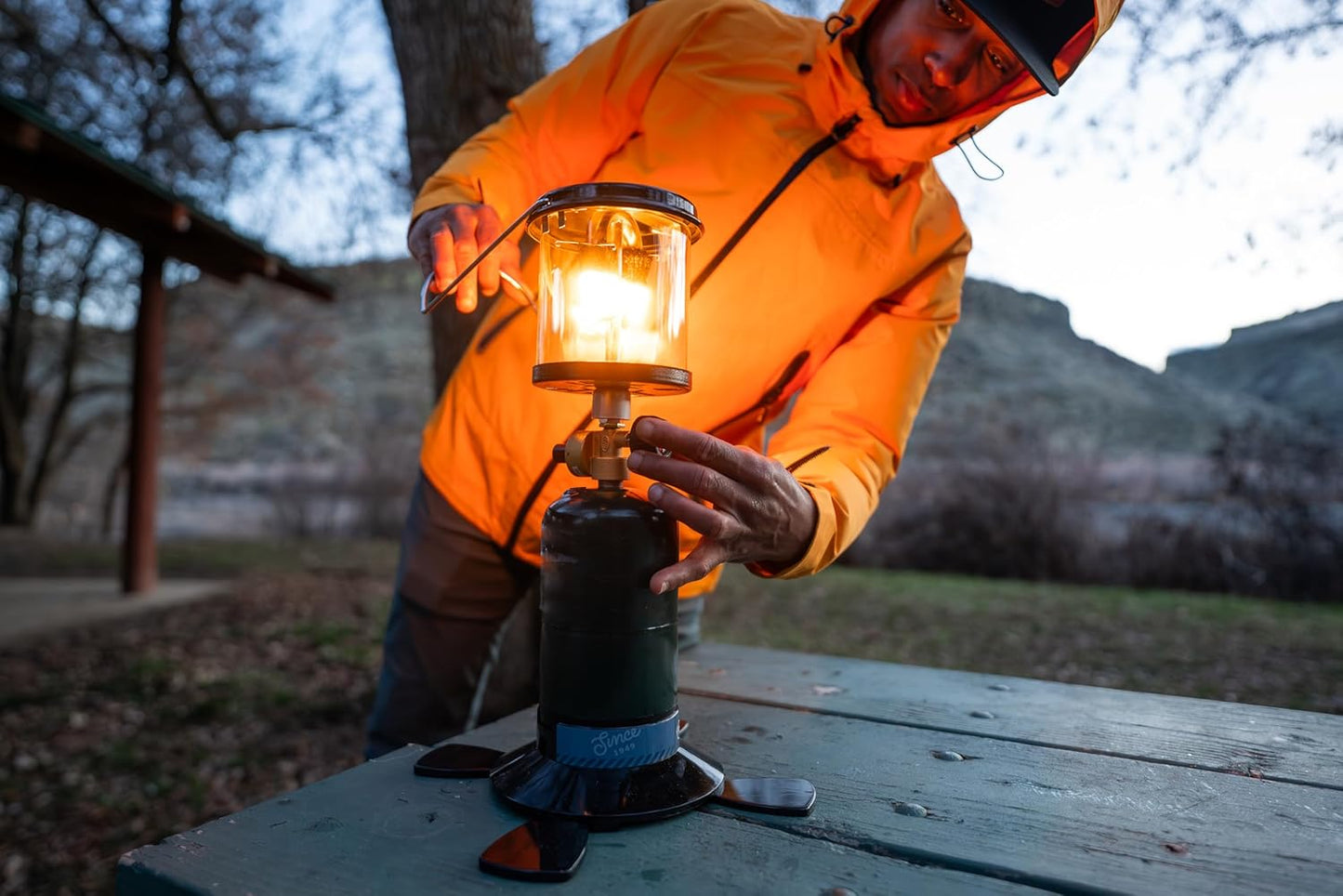 Stansport Compact Single Mantle Propane Lantern (172), Black