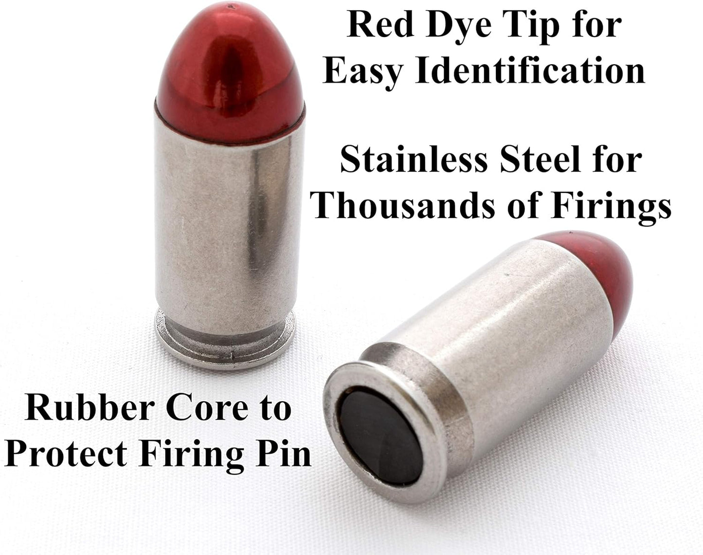 Steelworx 45 ACP (Auto) Stainless Steel Snap Cap Training Round