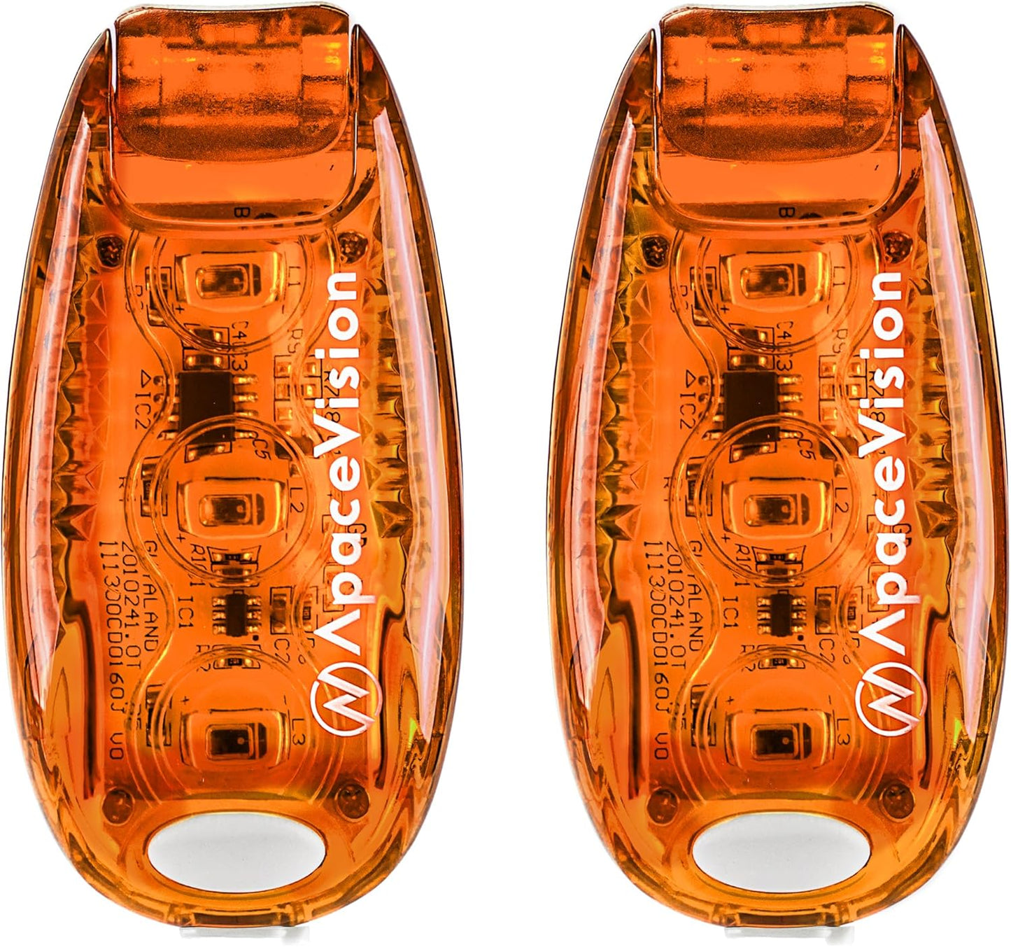 EverLightFX USB Rechargeable LED Safety Light (2 Pack) by Apace - Super Bright Bike Tail Light Works Brilliantly as Running Light for Joggers, Pets, Bicycle Strobe or Rear Clip On Lights