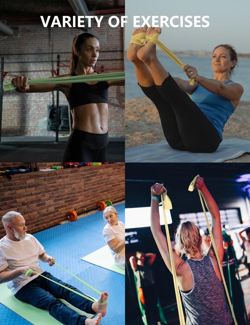 Resistance Bands for Women – 5 Level Exercise Bands Resistance Set, Resistance Bands for Working Out with Handles, Workout Bands Resistance for Women, Yoga, Pilates, Glutes, Legs,Vigor Yellow