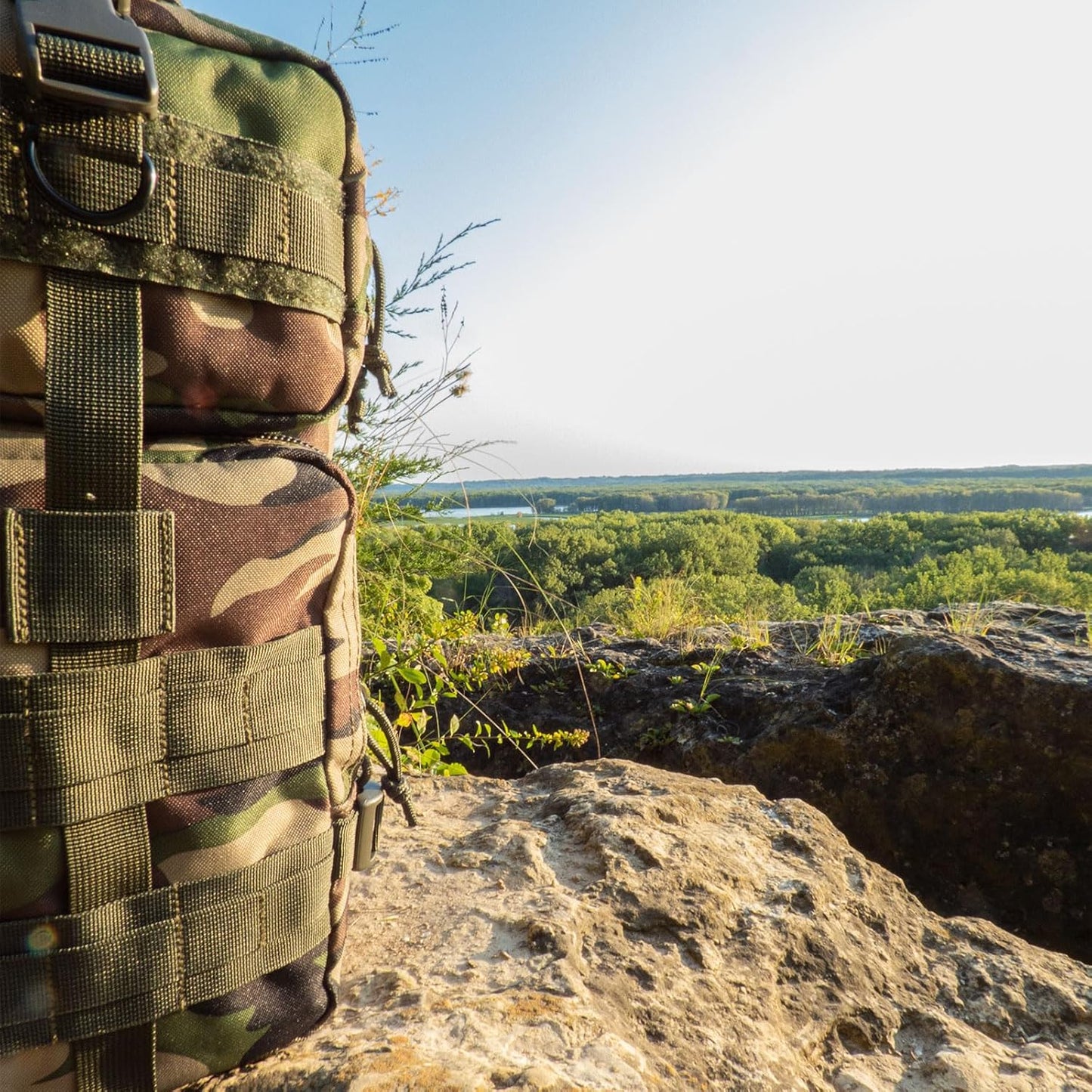 Fox Outdoor Products Medium Transport Pack | 29L Tactical Backpack with Organizer Pockets, MOLLE Webbing & Hydration Sleeve, Coyote