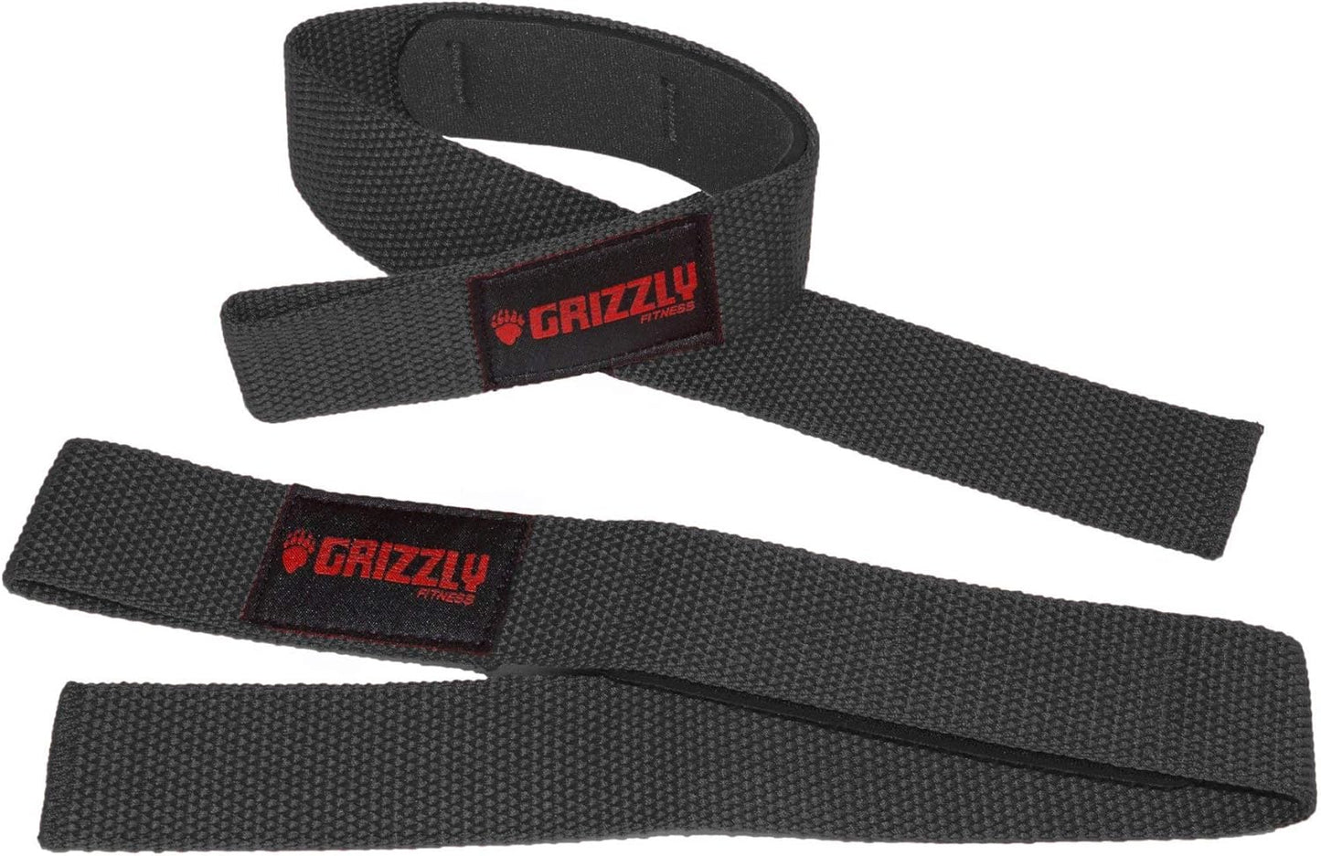 Grizzly Fitness Padded Lifting Straps | One Size | Lifting Wrist Straps for Weightlifting & Powerlifting | Gym Strap for Grip Strength & Stability Support | Reduces Slipping | Doesn't Dig Into Hands