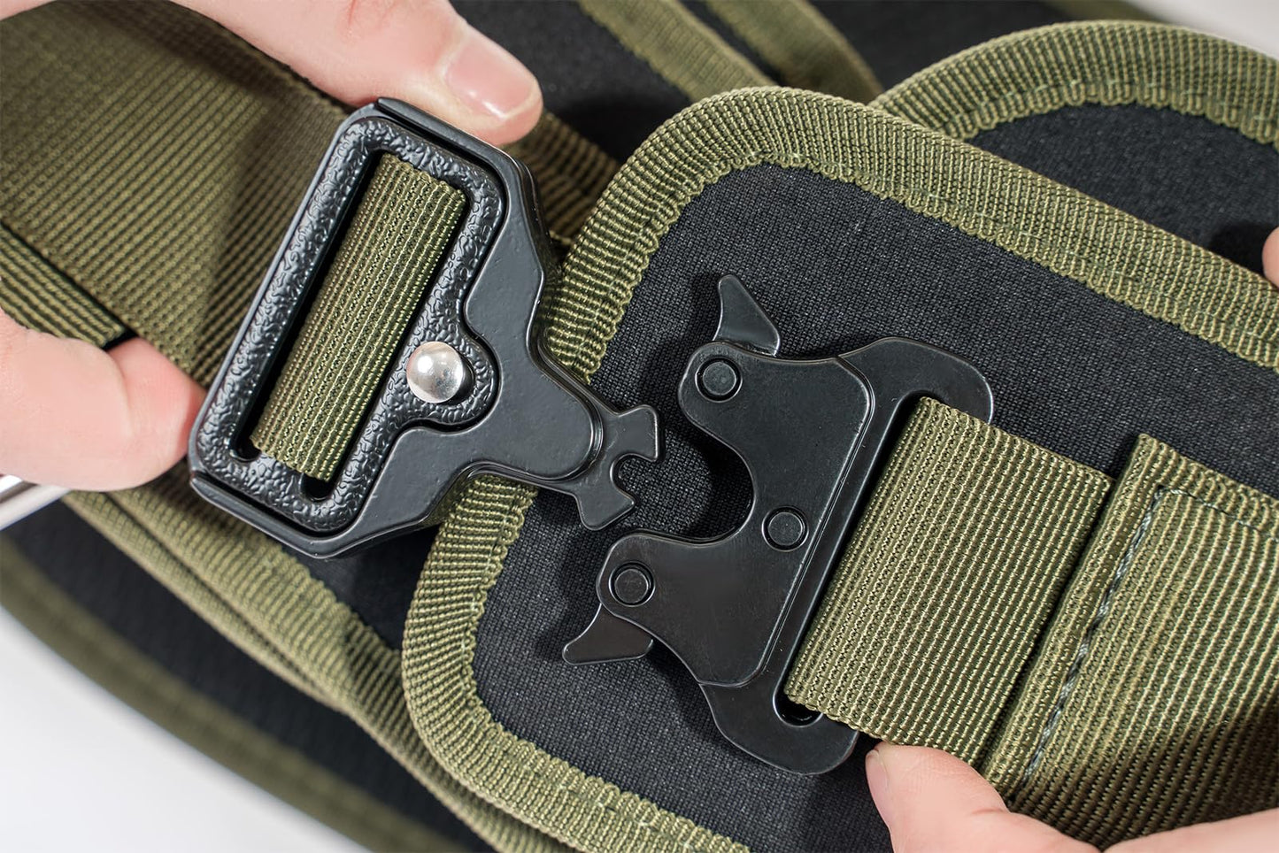 Green Dip Belt with Chain - 46" Weighted Pull Up Belt for Squats & Dips