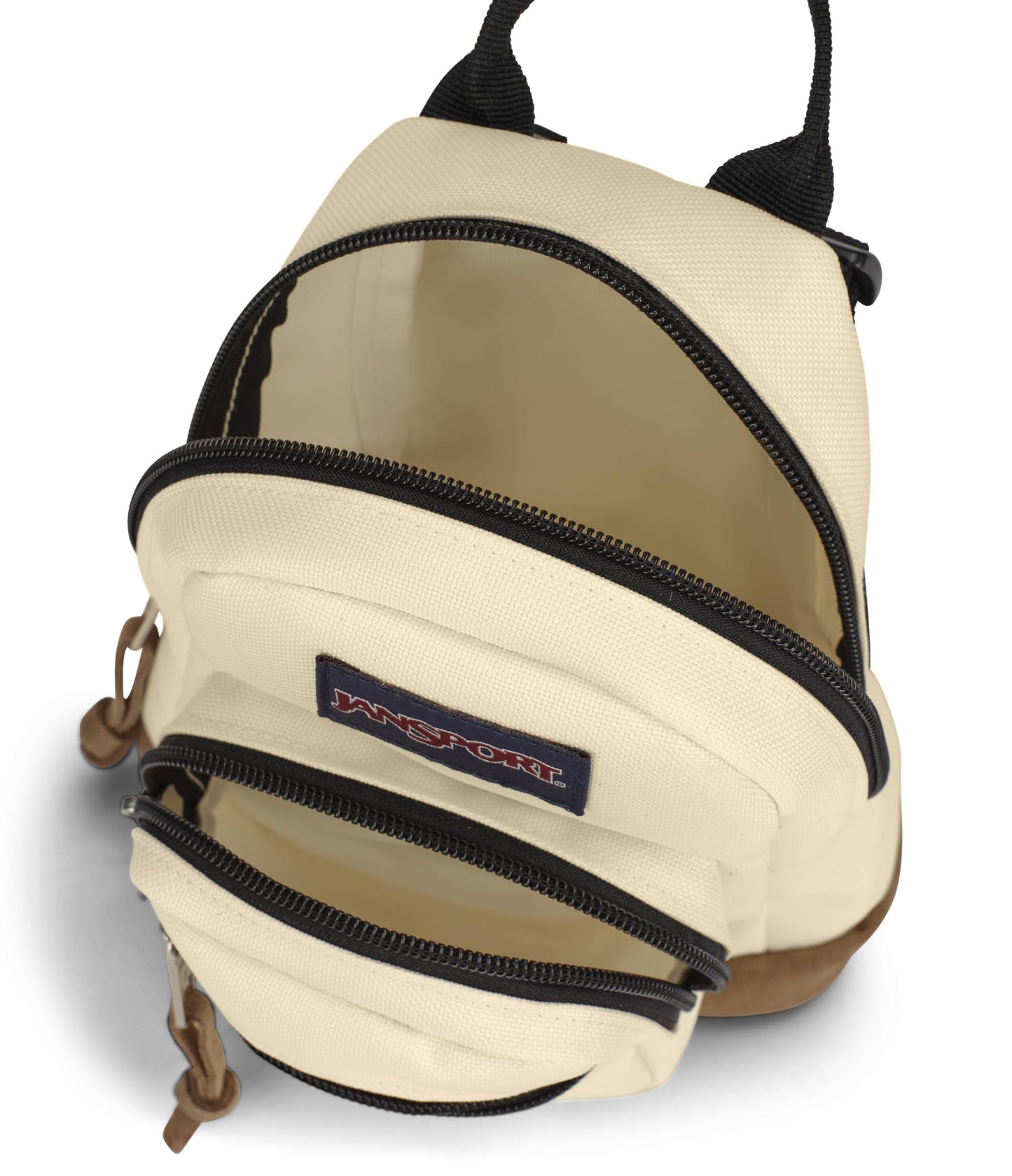 JanSport Right Pack Mini – Compact Backpack with Large Main Compartment, Front Utility Pocket, and Front Zippered Stash Pocket, Coconut