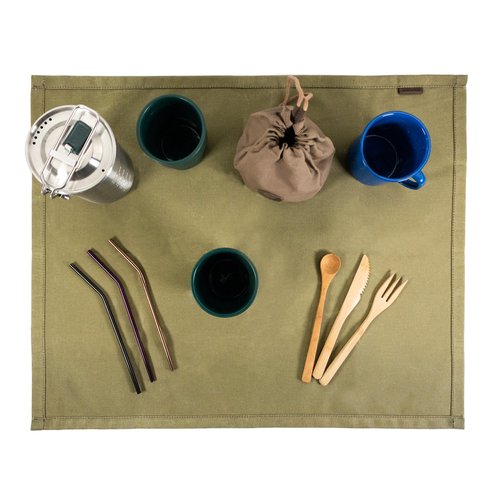 Valhalla Gear, Multi-Purpose Mat (24.5 x 20 in.) Outdoor Accessory, Rustic Protector, Water Resistant Waxed Canvas, Handmade