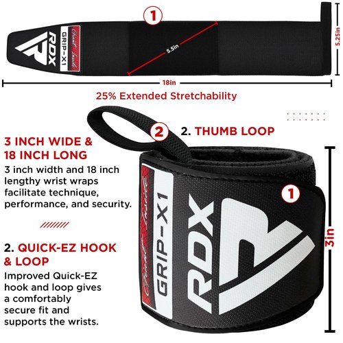 RDX Weight Lifting Belt Gym Fitness, Cowhide Leather, 4” Padded Lumbar Back Support, 10 Adjustable Holes with Weightlifting Wrist Wraps, IPL USPA Approved, 18" Professional Quality Wrist Support