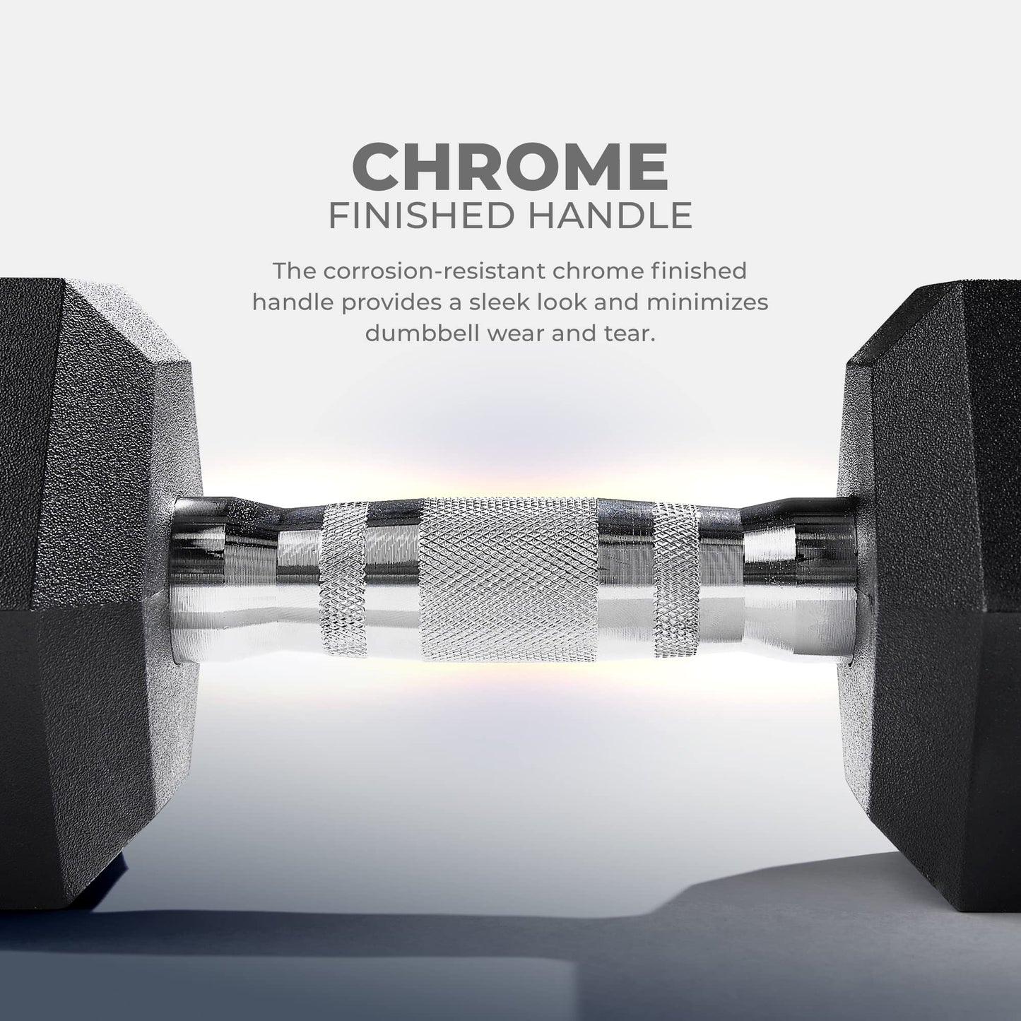 Sunny Health & Fitness Core Fit Hex Style Dumbbell 11.3 KG / 25 LBS (Pair) - SF-DB03-25