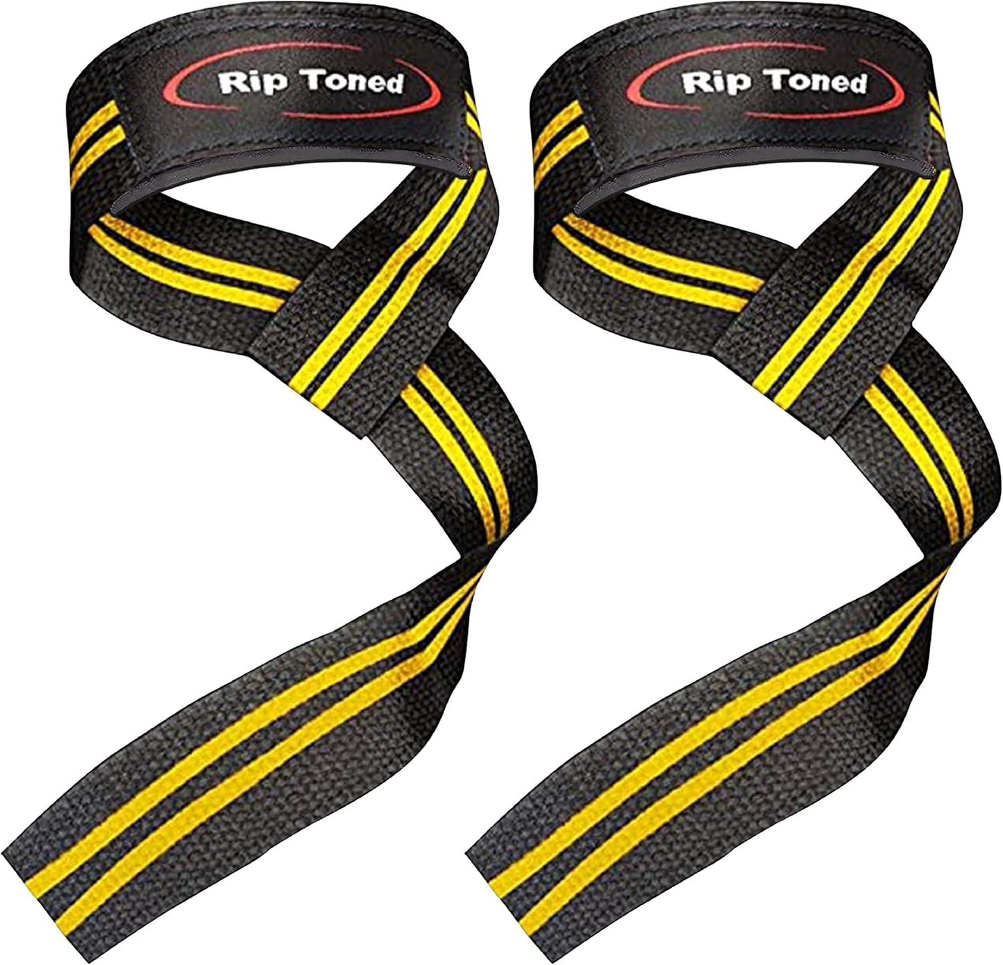 Rip Toned Performance Wrist Straps For Weightlifting - 23" Weight Lifting Straps for Men, Women (Padded) - Cotton Gym Wrist Wraps for Deadlift, Strength Training, Powerlifting, Bodybuilding