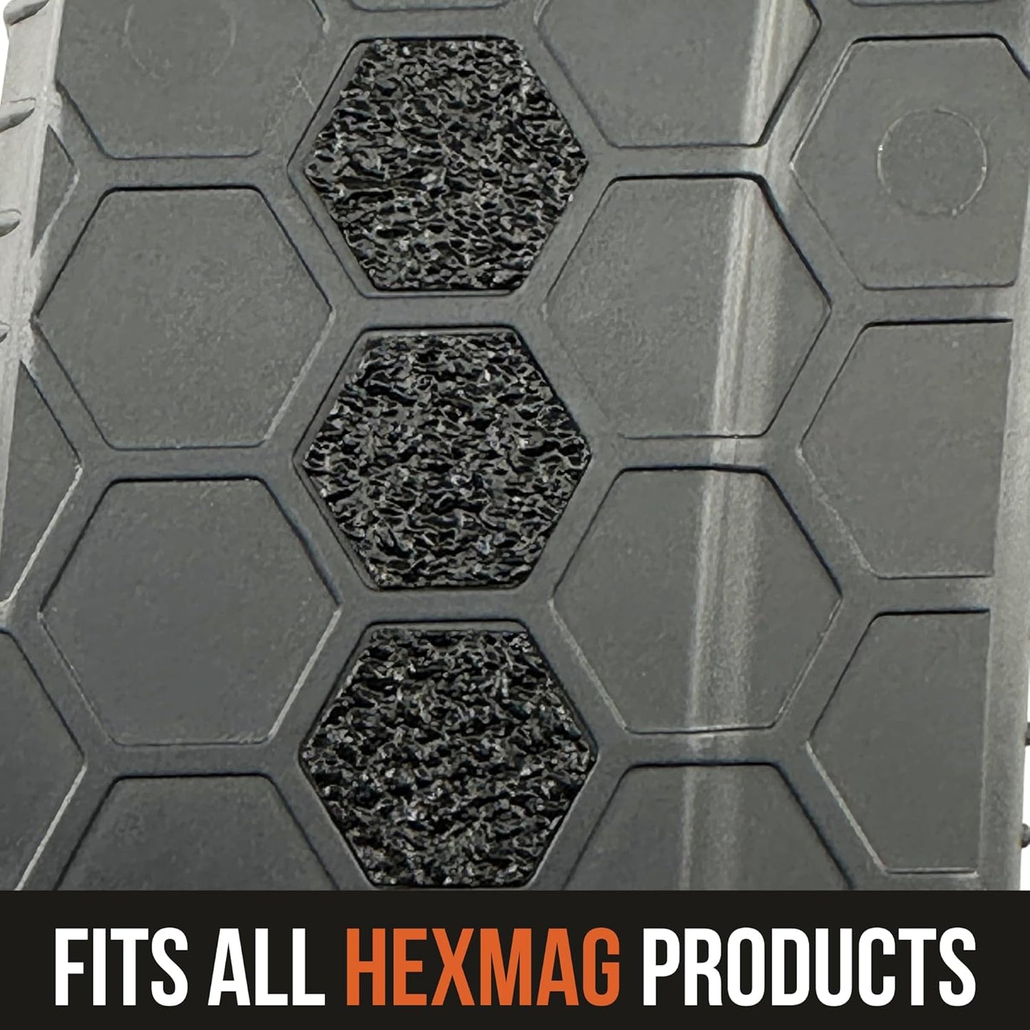 Tactical Grip Tape - 46 Pre-Cut Black Hexagon Textured Stickers for Enhanced Control