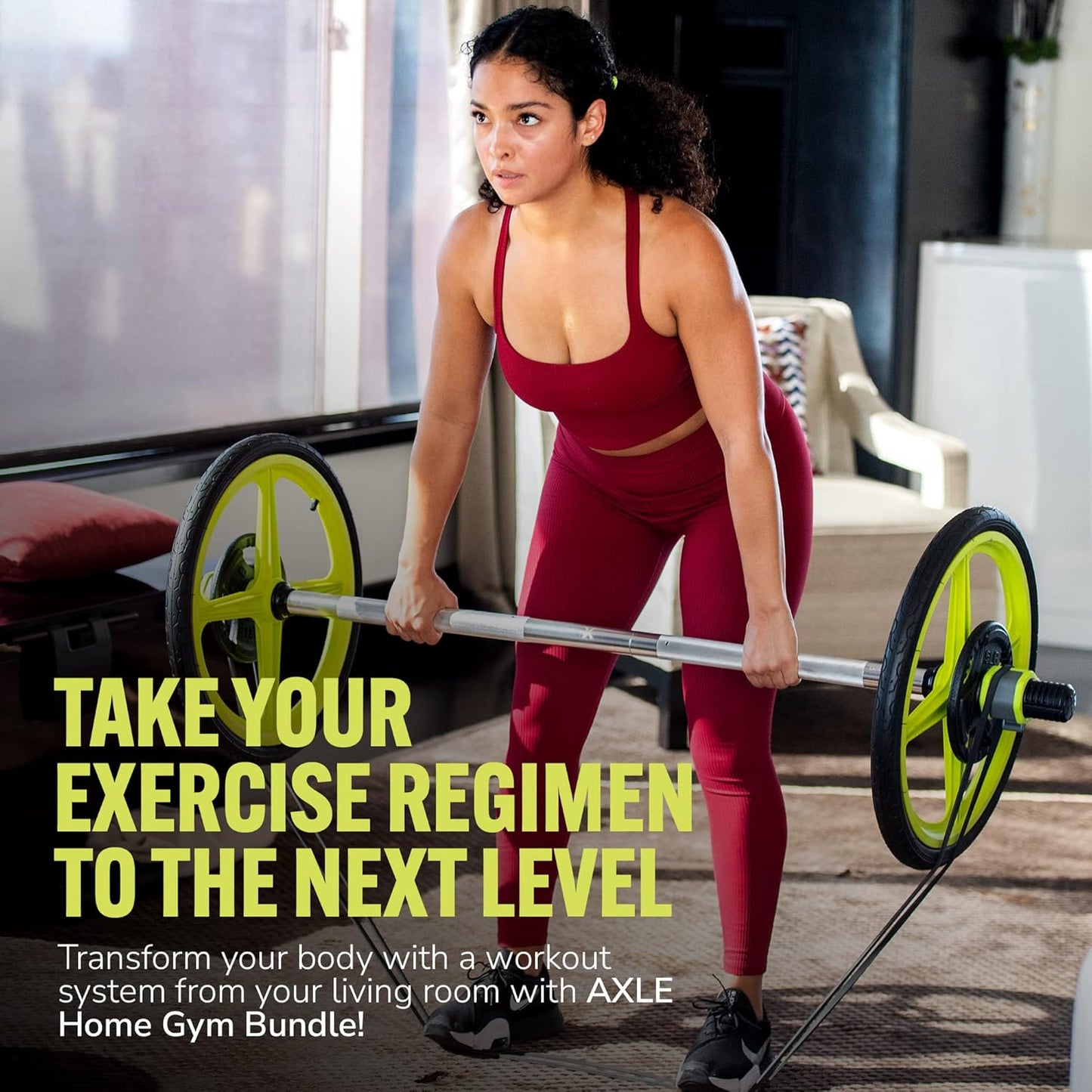 Home Gym Workout Barbells - Barbell Weight Set for Strength Training, Collapsible Equipment for Indoor & Outdoor Workouts for Men, Women, and Youth