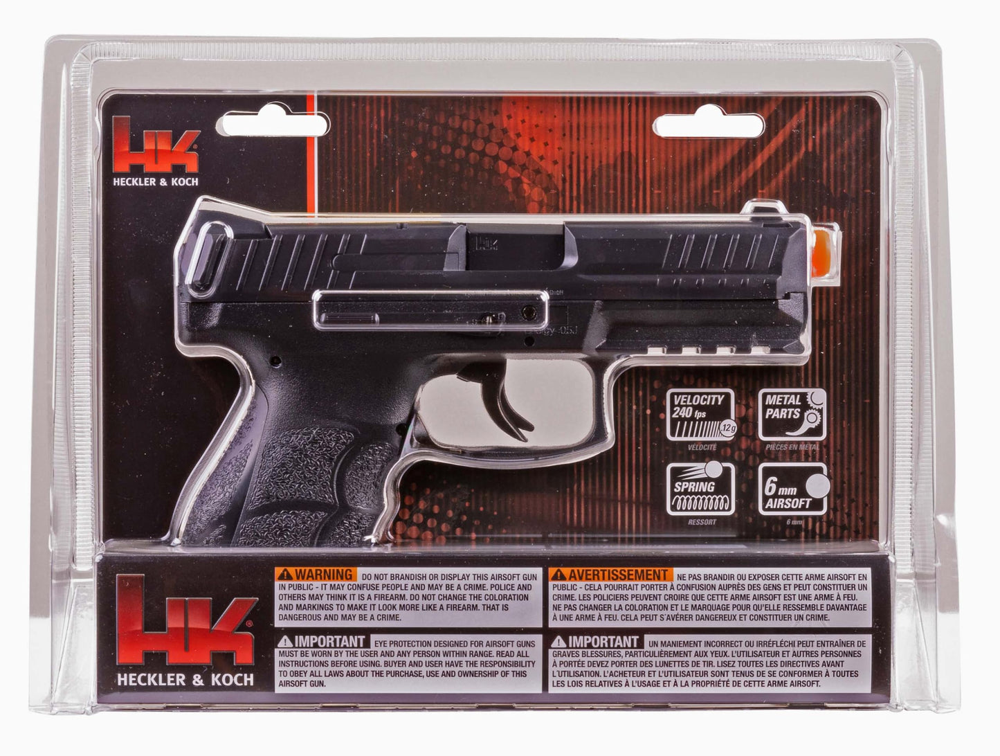 Elite Force HK Heckler & Koch VP9 6mm BB Pistol Airsoft Gun, Standard , Black
