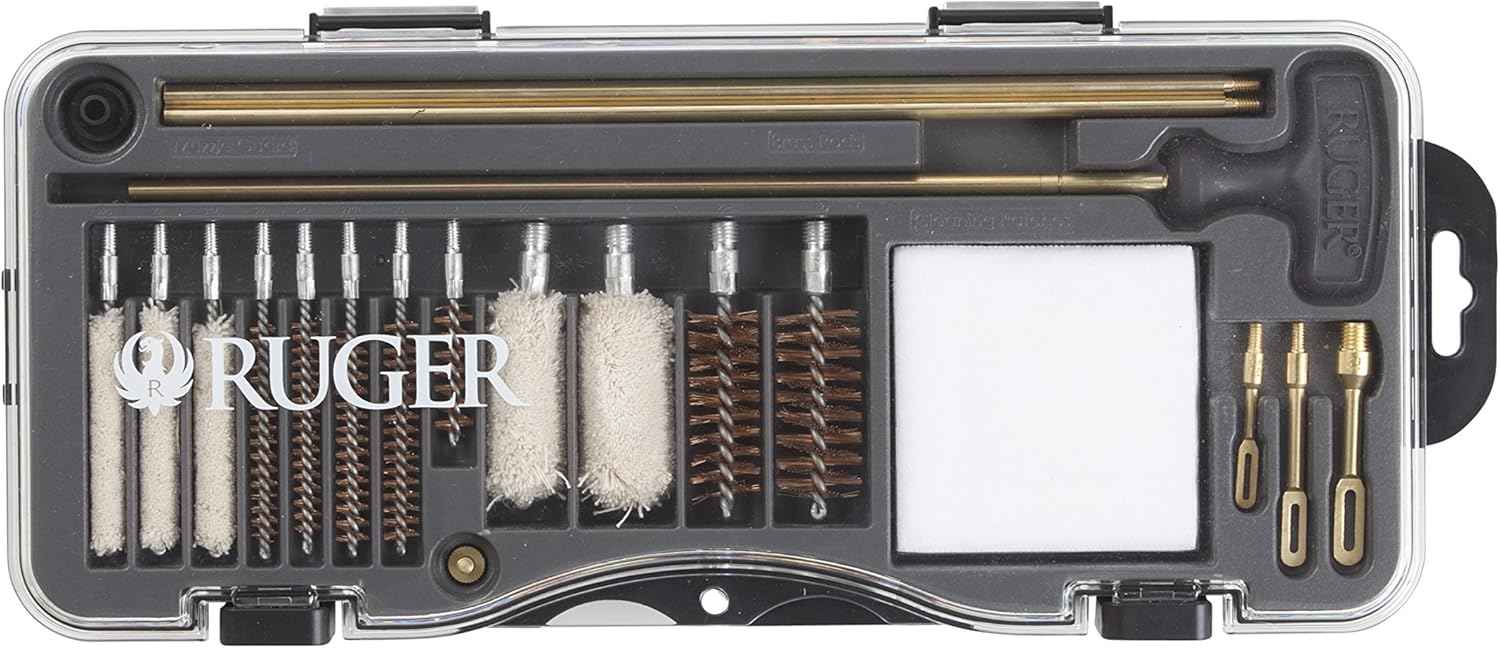 Ruger Gun Cleaning Kit with Case – All-in-One Firearm Maintenance for Handguns, Rifles & Shotguns