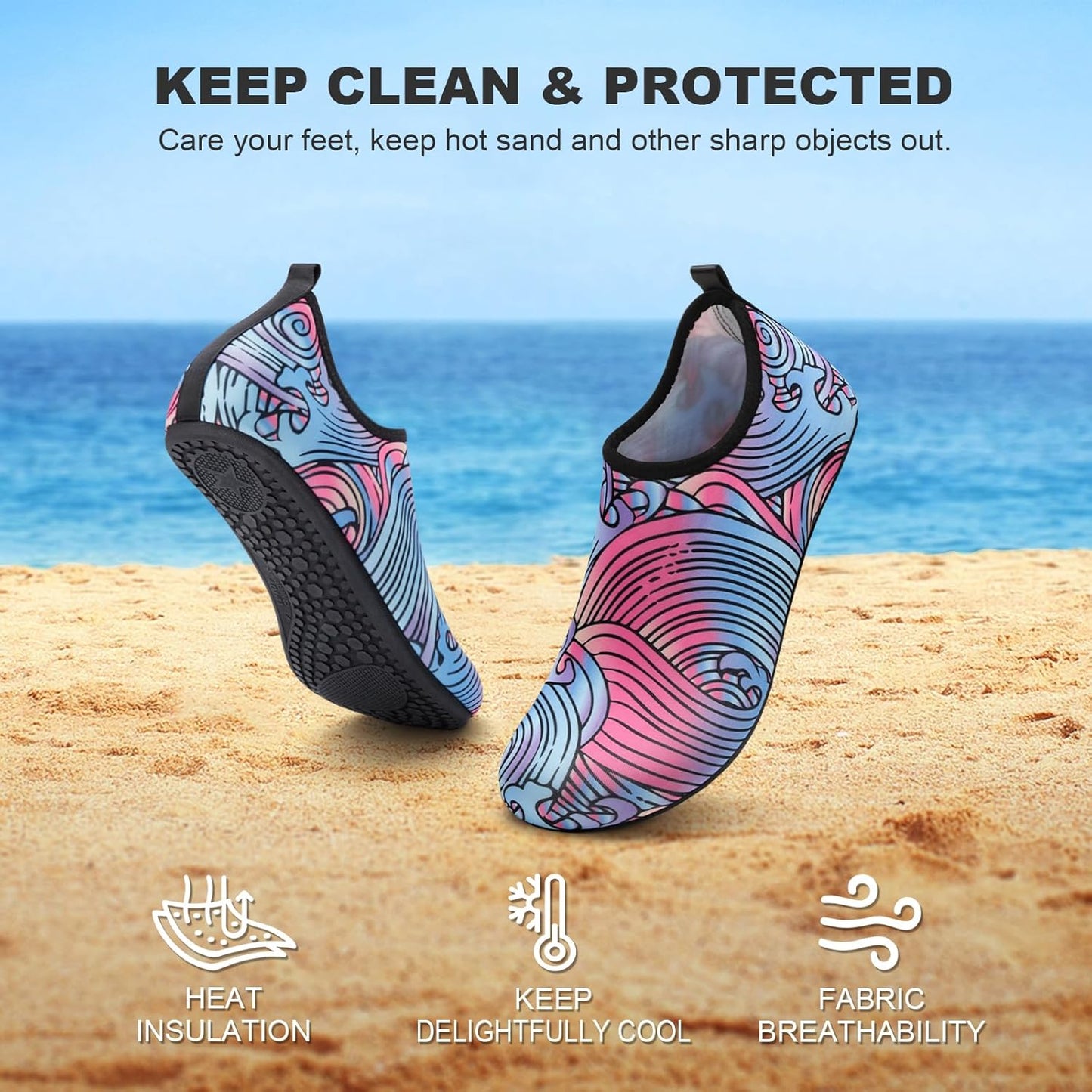 Quick-Dry Tanamo Water Shoes | Aqua Socks for Men & Women | Beach & Pool