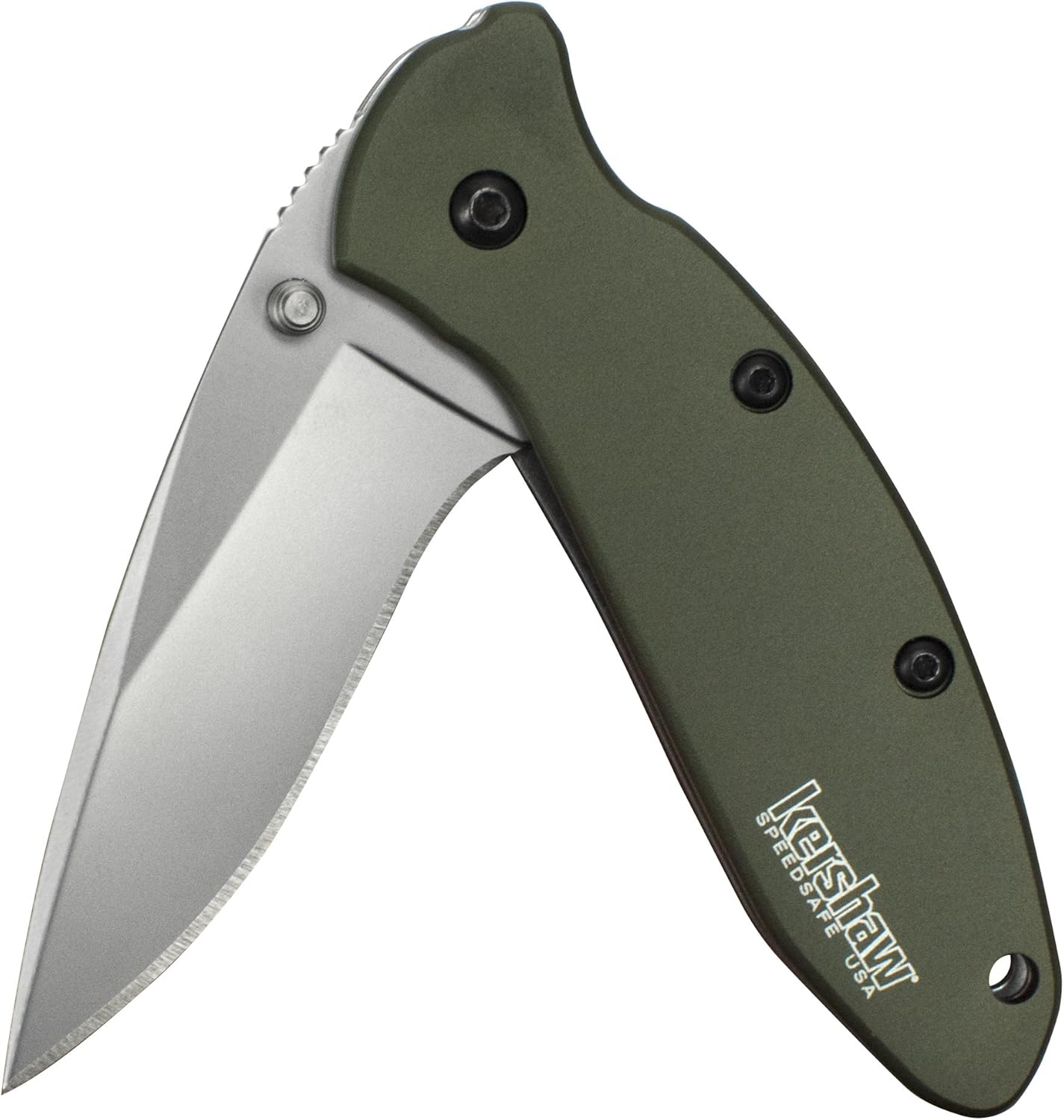 Kershaw Scallion Pocket Knife, 2.4 inch Folding Blade, SpeedSafe Assisted Opening, Perfect EDC, Made in the USA, Multiple Styles