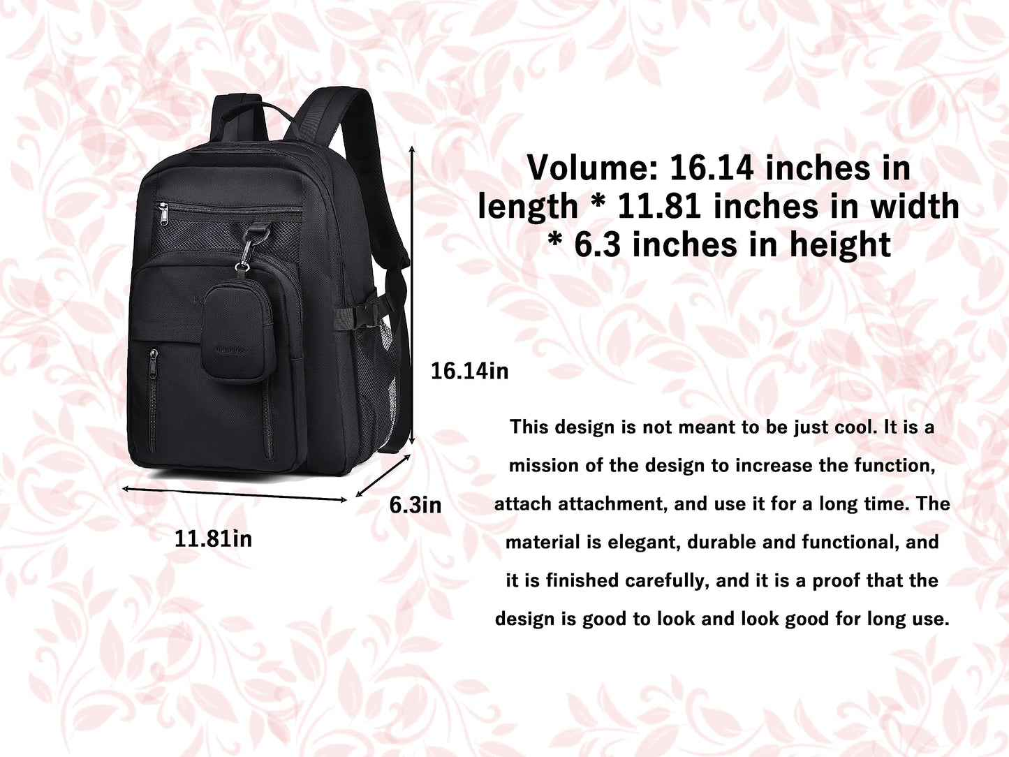 FSD.WG Casual Daypack Backpacks for Men Fashionable Outdoor Bag Popular Travel Bag Casual Large Capacity