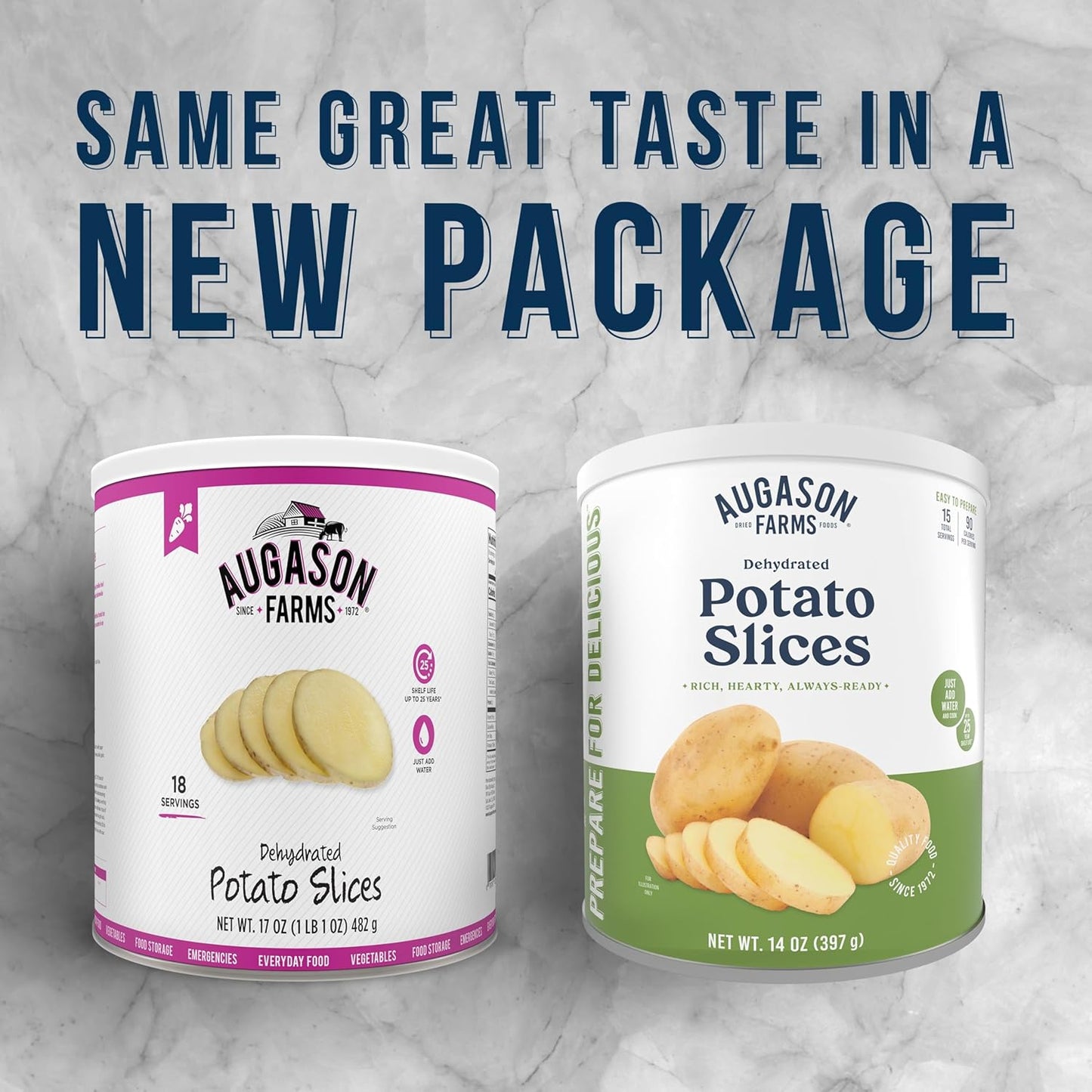 Augason Farms Dehydrated Potato Slices Can, Emergency Food Supply, Everyday Meals (Packaging May Vary)