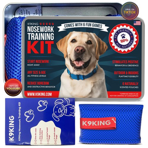 Interactive Dog Scent Training Kit Fun - Nose Work for Dogs, Hide and Seek Dog Toys, Enhance Dog Brain Games, Nose Scent Work Games for All Ages Dog, Dog Scent Training Box, Scent Work Kit for Dogs