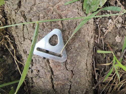 Vleant 10Pcs 32mm Stainless Steel Outdoor Tent Canopy Triangle Buckle Hook Wind Rope Buckle Rope Sunshade Buckle Hook Adjustment Fixing