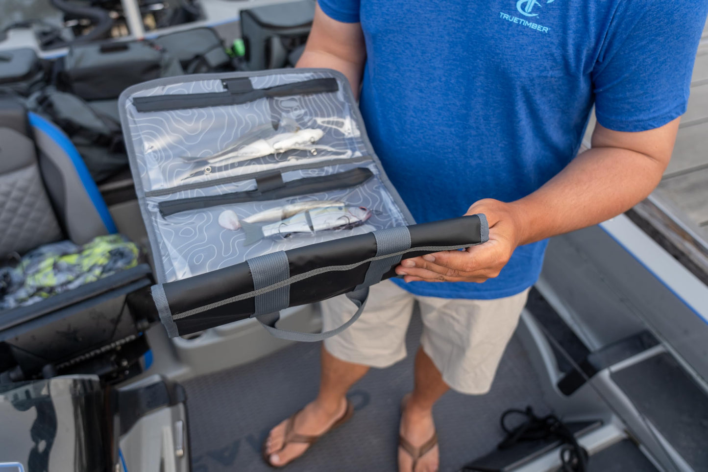 Evolution Fishing Big Bait Bag - 14 in., Roll-Up Lure Bag, Durable, Portable Storage for Large Baits & Gear