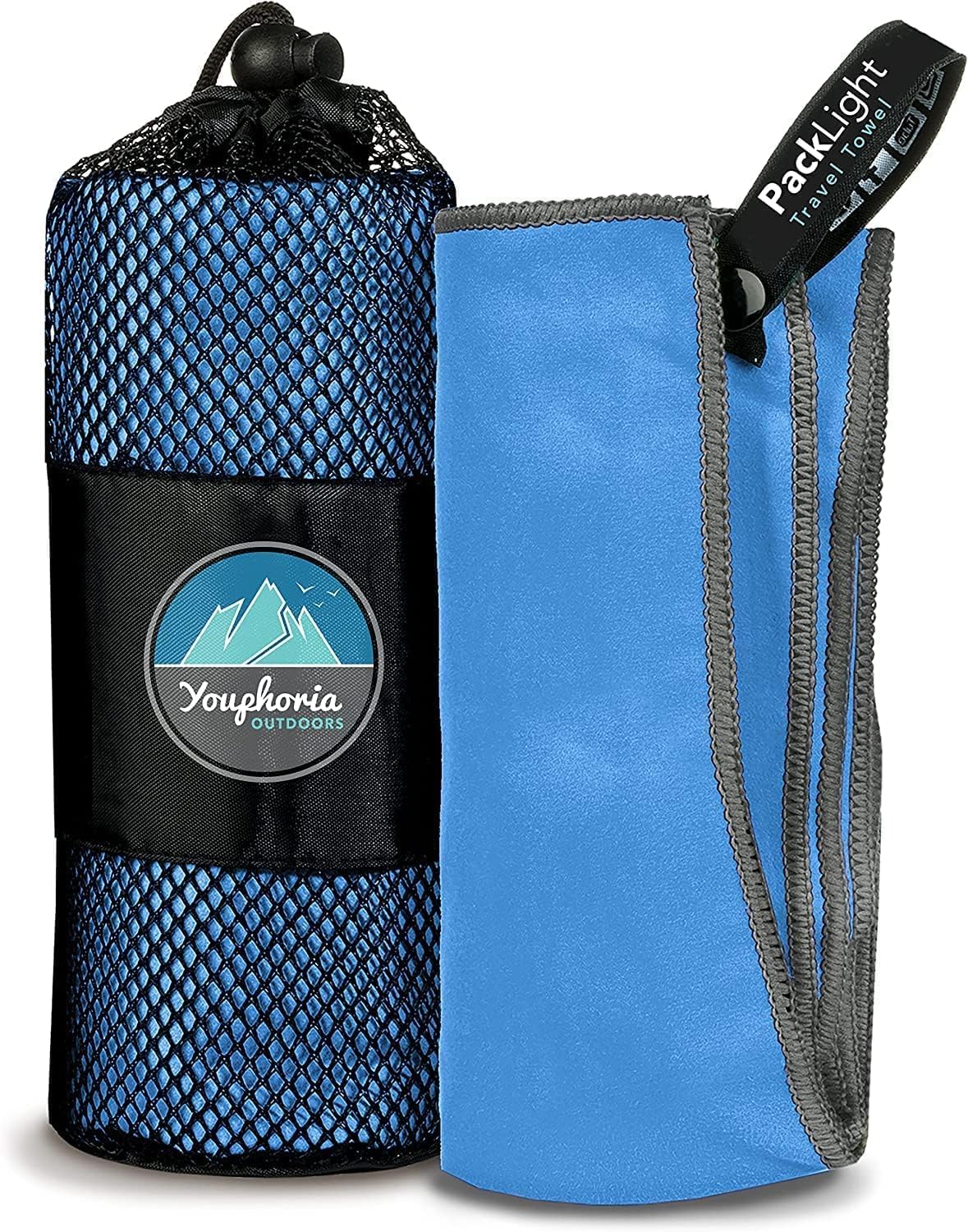 Youphoria Microfiber Travel Towel Fast Drying Lightweight - Quick Dry Towel for Camping, Beach, Backpacking, Hiking & Sport