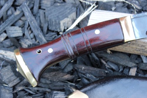 EGKH-100% Handmade & Hand Forged Nepalese Kukri - Typical Village khukuri- 10.5" Full Tang Jungle Blade Khukuri House Nepal