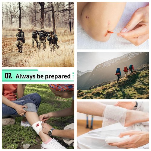 171PCS Survival First Aid Kit with Survival Gear, First Aid Supplies, Emergency Tent, and MOLLE Nylon Bag, Ideal for Car, Travel, Home, Outdoor Adventures, for Men, Christmas, Teens