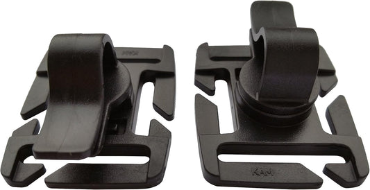 Seibertron 2Pcs X Tactical Hydration Water Bladder Drinking Tube Trap Strap Clip Holder Buckle Hose Webbing Clip