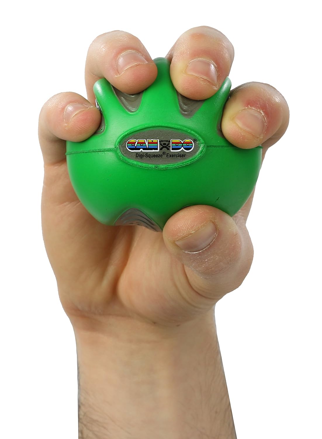 FEI 10-1982 Eif CanDo Digi-Squeeze Hand Exerciser, Green, Medium