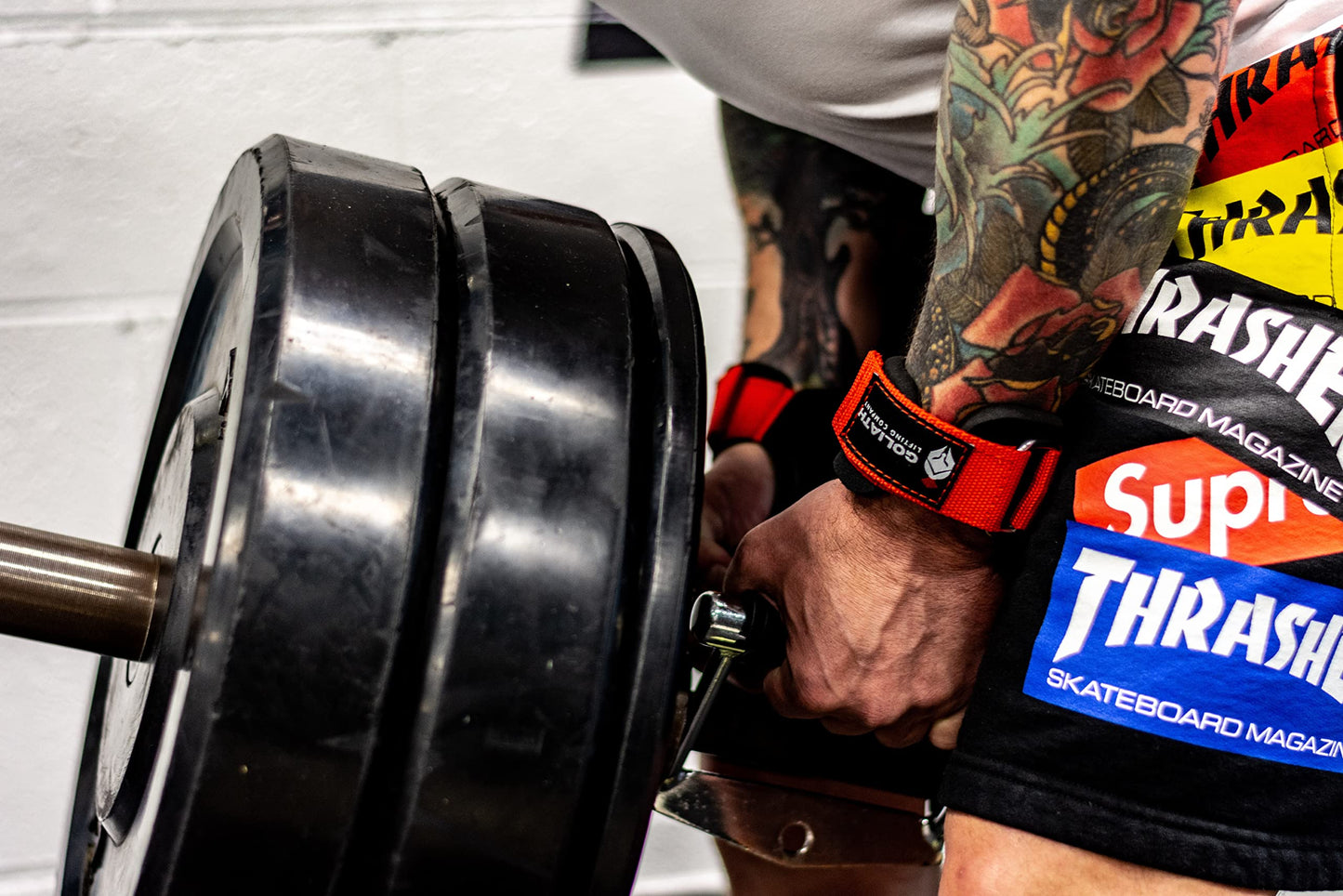 Goliath Lifting Company Lifting Grips Weight Gloves Heavy Duty Barbell Lifting Grips