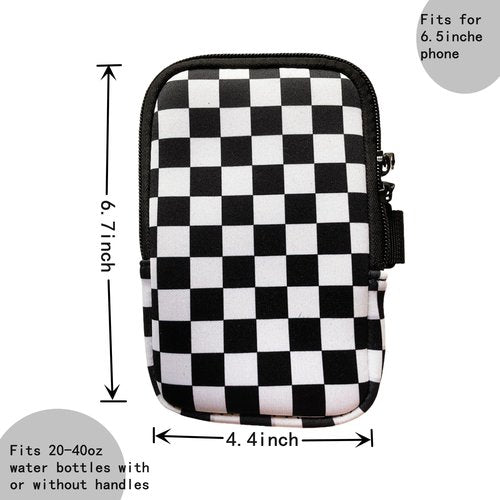 Lebitfun Water Bottle Bag compatible with Stanley Quencher 20oz 30oz 40oz Tumbler Accessories, Gym Accessories for Men Women, Tumbler Pack for Cards, Keys, Earphone (#1)