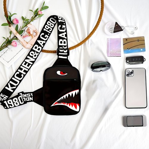 WRLDMCWLQ Shoulder Bag Sling Bag Men Women Small Bag Crossbody Bag Casual Phone Chest Bag for Travelling Hiking