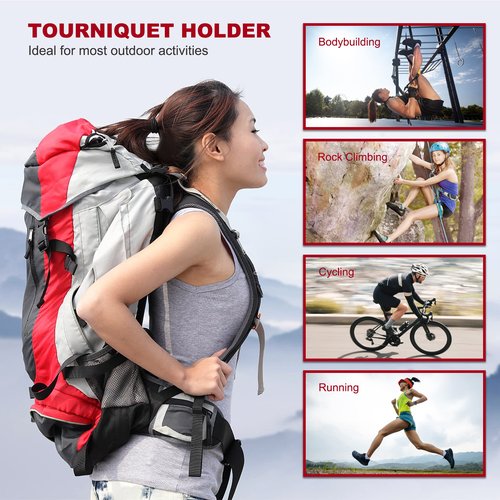 Ziopetru Tourniquet Holder, Molle Tourniquet Pouch for Gen 7 CAT Tourniquet or Older, Tourniquet Holster Case Fits Molle Equipment, Police Gear, Duty and Utility Belt Up to 2.75 inch Wide