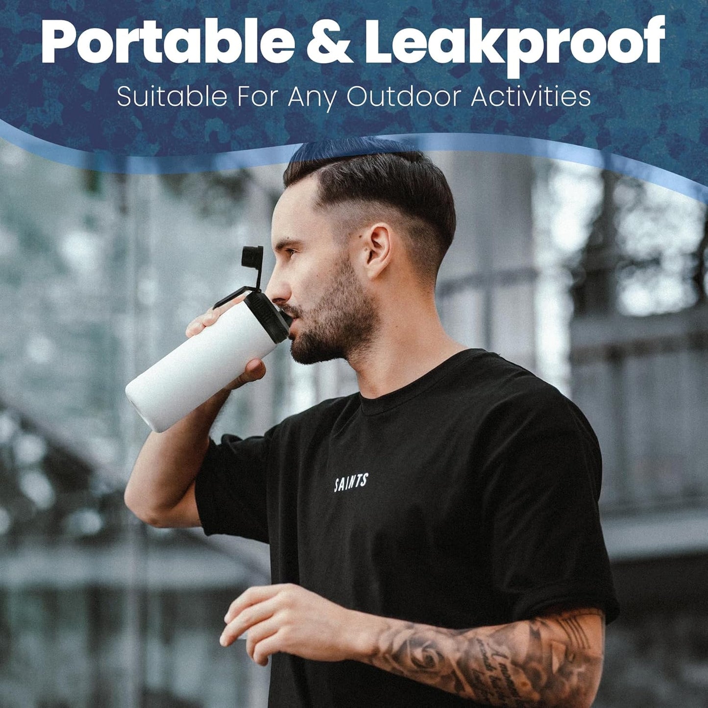 SmartKap Yeti Lid for Rambler 12/18/26/36/46/64 Oz | Yeti Lid with Wide Loop Handle | Leakproof | BPA Free | Dishwasher Safe