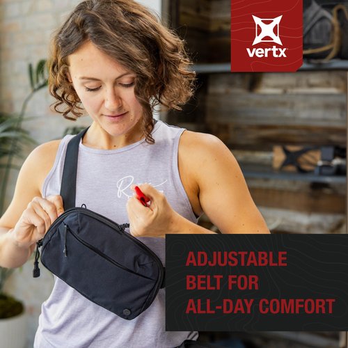 Vertx Everyday Fanny Pack, 2L Tactical Crossbody, Concealed Carry Bag for Women and Men, CCW, EDC, Travel, Work, Outdoor, Lena Collection, Lena Miculek, It's Black - One Size